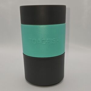 Toadfish Insulated Stainless Steel Can Cooler Teal Black Solid Color